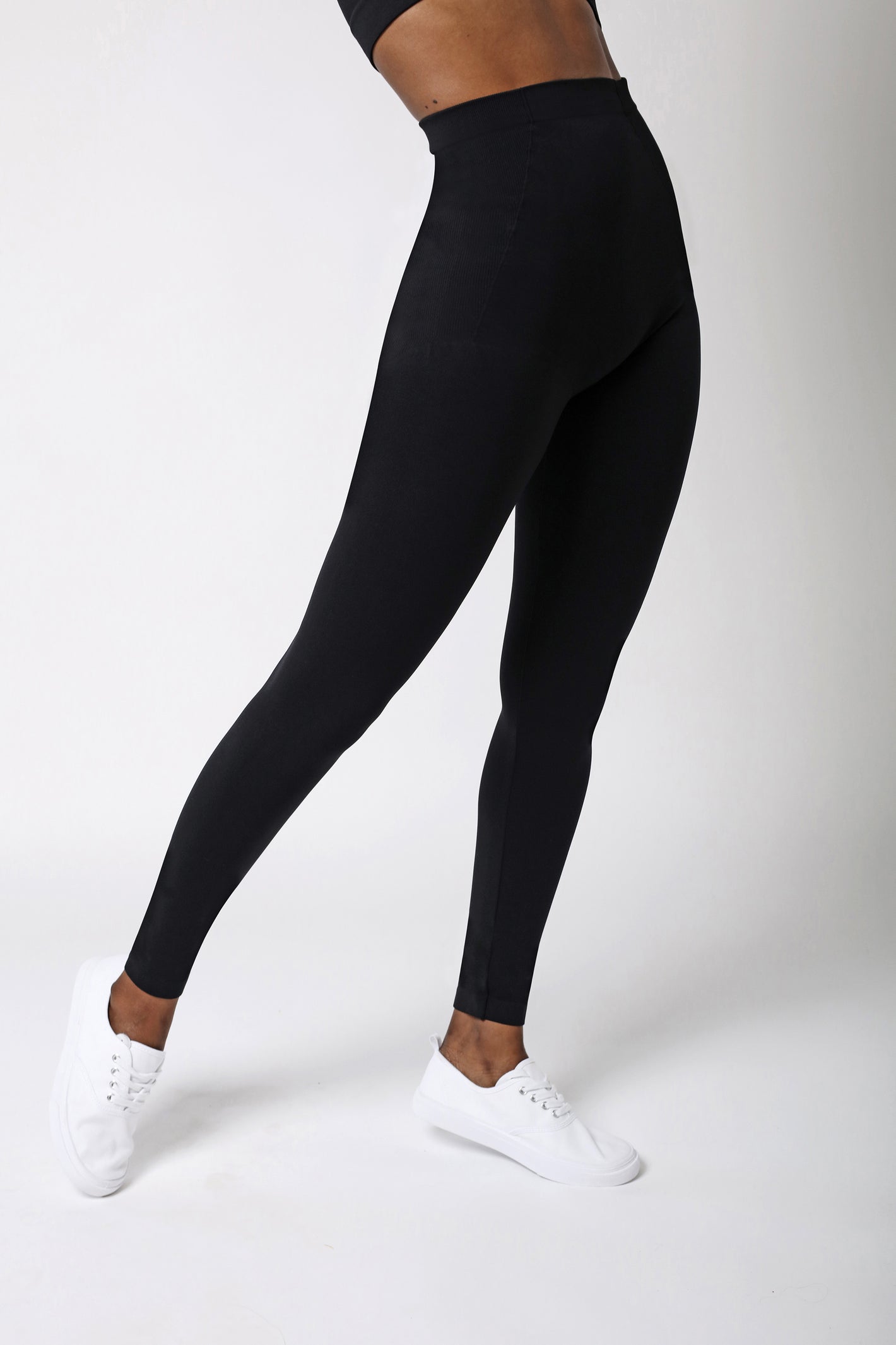 legging ventre plat gainant - Noir