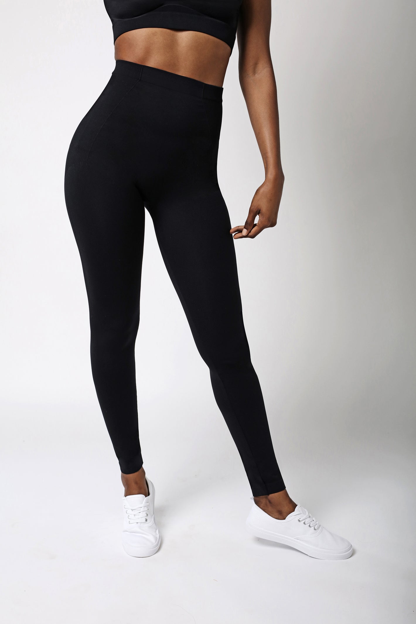 legging ventre plat gainant - Noir